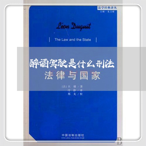 醉酒驾驶是什么刑法