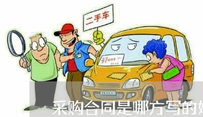 采购合同是哪方写的好点/2023041748392