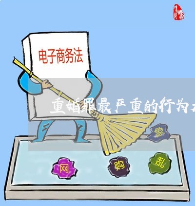 重婚罪最严重的行为是哪个/2023060983748