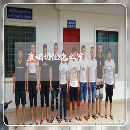重婚诉讼怎么写