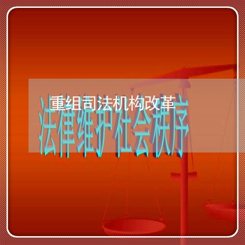 重组司法机构改革