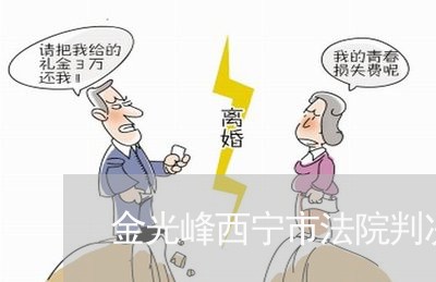 金光峰西宁市法院判决书 金光峰西宁市法院判决书
