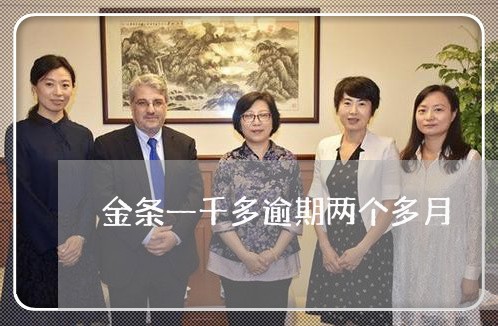 金条一千多逾期两个多月 金条一千多逾期两个多月