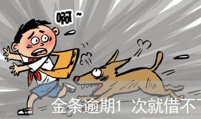 金条逾期1次就借不了了 金条逾期1次就借不了了