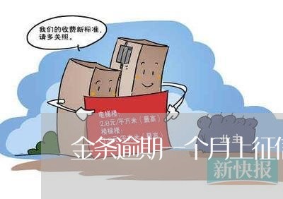 金条逾期一个月上征信不