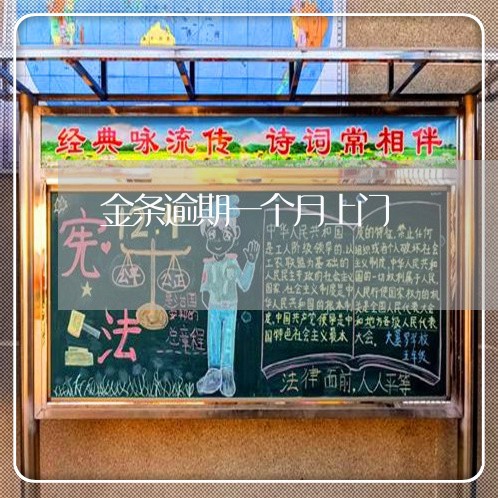 金条逾期一个月上门