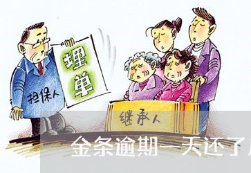 金条逾期一天还了后取不出来 金条逾期一天还了后取不出来