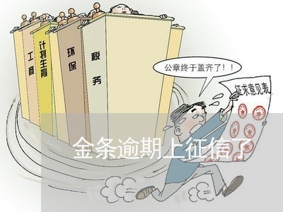 金条逾期上征信了