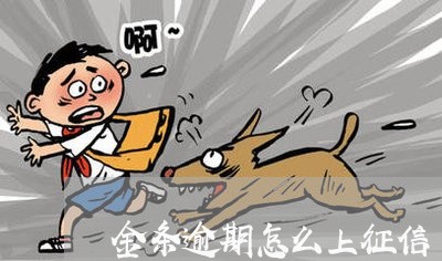 金条逾期怎么上征信