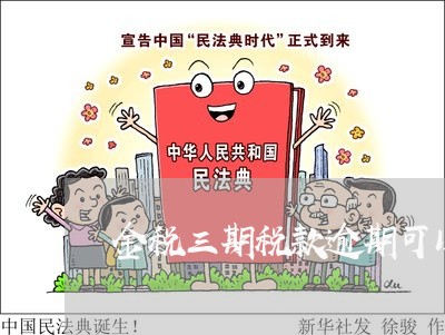 金税三期税款逾期可以缴纳吗
