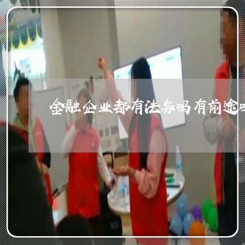 金融企业都有法务吗有前途吗 金融企业都有法务吗有前途吗