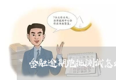 金融逾期跑批测试怎么做 金融逾期跑批测试怎么做