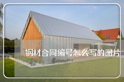 钢材合同编号怎么写的图片/2023022614959