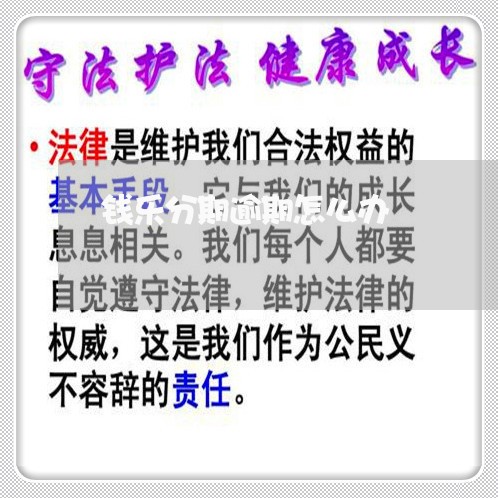 钱乐分期逾期怎么办 钱乐分期逾期怎么办