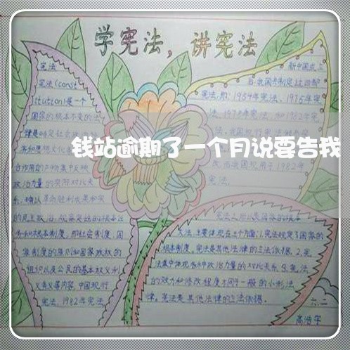 钱站逾期了一个月说要告我