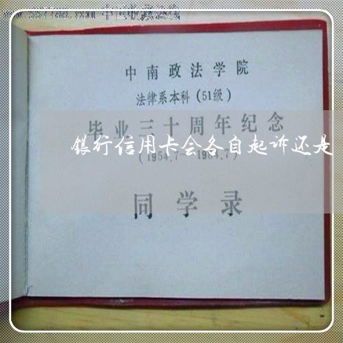 银行信用卡会各自起诉还是