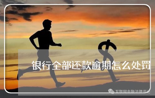 银行全部还款逾期怎么处罚