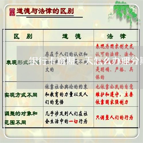 银行卡逾期一天怎么办理分期