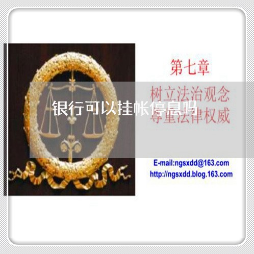 银行可以挂帐停息吗/2023022883827 银行可以挂帐停息吗/2023022883827