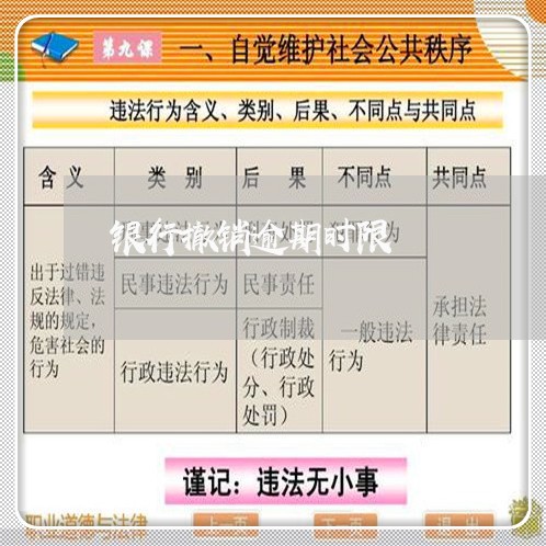 银行撤销逾期时限