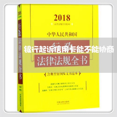 银行起诉信用卡能不能协商/2023102462514