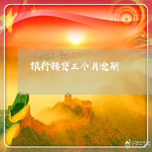 银行转贷三个月逾期