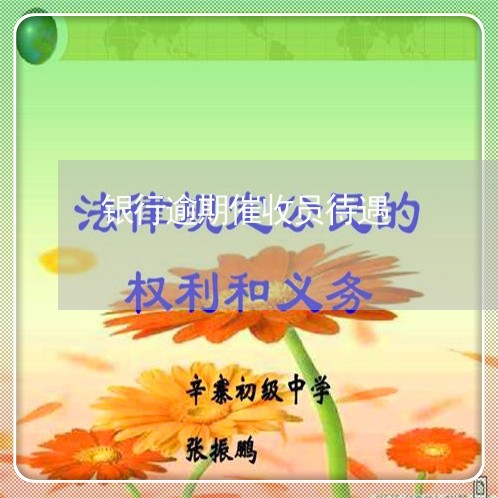 银行逾期催收员待遇