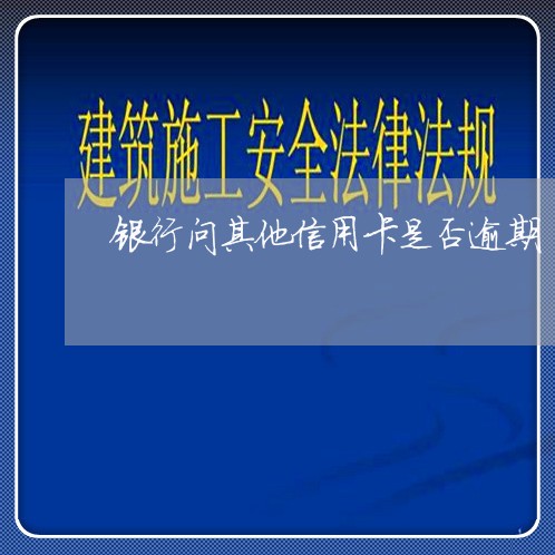 银行问其他信用卡是否逾期/2023042406068