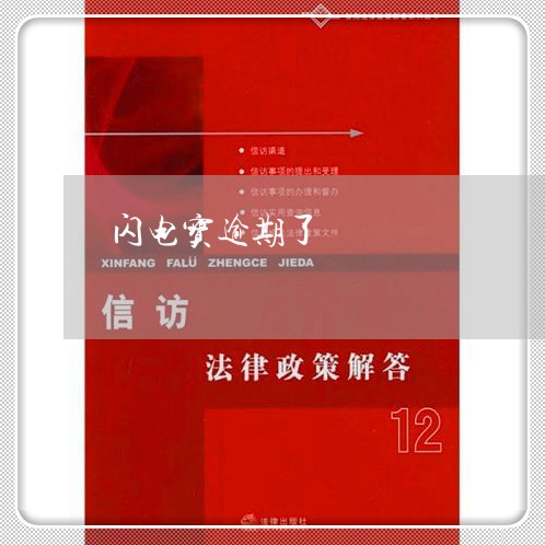 闪电宝逾期了