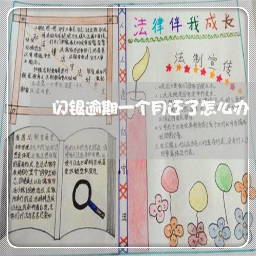 闪银逾期一个月还了怎么办 闪银逾期一个月还了怎么办