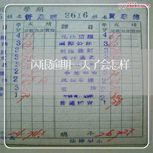 闪银逾期一天了会怎样