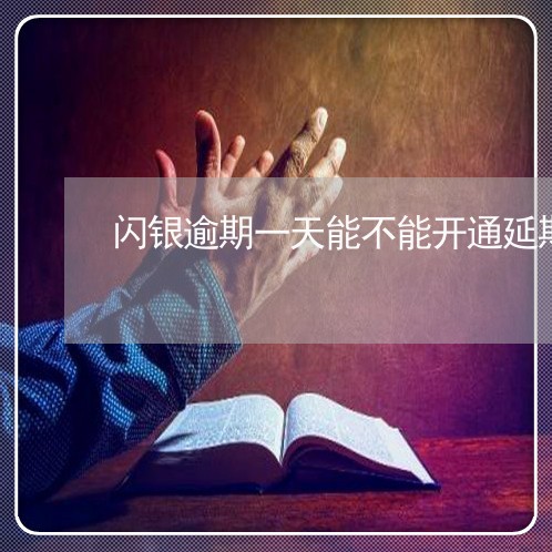 闪银逾期一天能不能开通延期