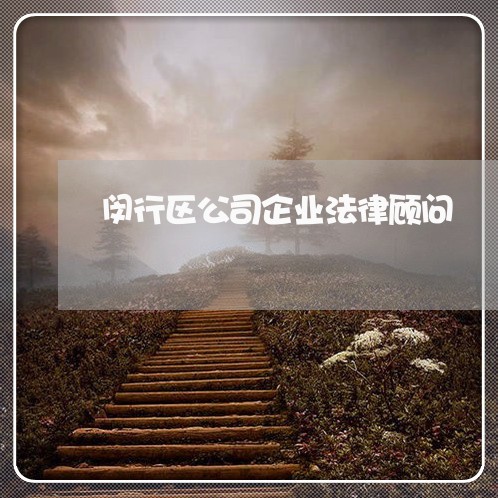 闵行区公司企业法律顾问/2023061908258