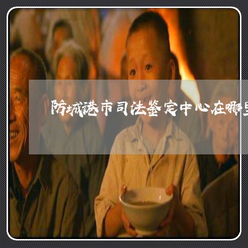 防城港市司法鉴定中心在哪里