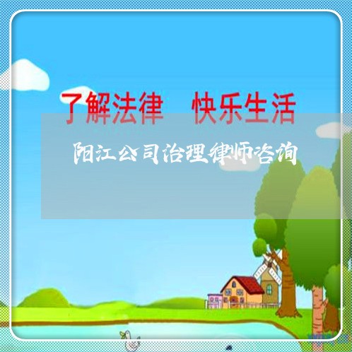 阳江公司治理律师咨询