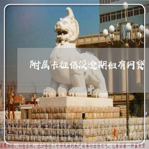 附属卡征信没逾期但有网贷 附属卡征信没逾期但有网贷
