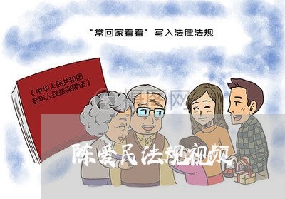 陈爱民法规视频 陈爱民法规视频