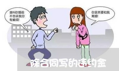 除合同写的违约金/2023022648271 除合同写的违约金/2023022648271