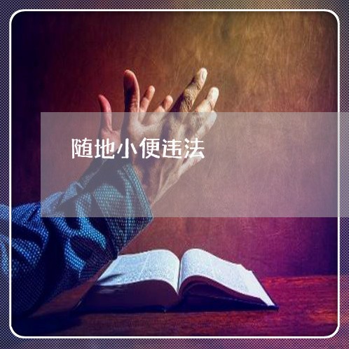 随地小便违法 随地小便违法
