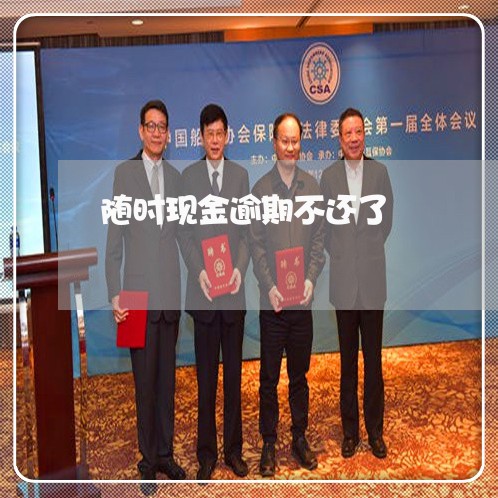 随时现金逾期不还了 随时现金逾期不还了