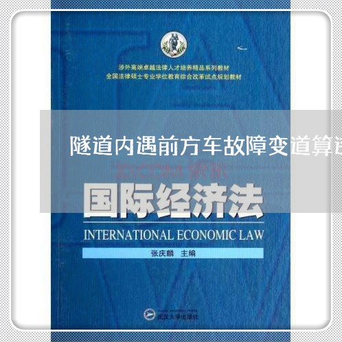 隧道内遇前方车故障变道算违法