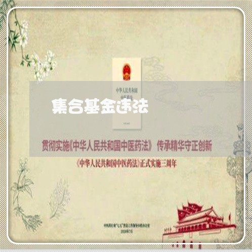 集合基金违法 集合基金违法