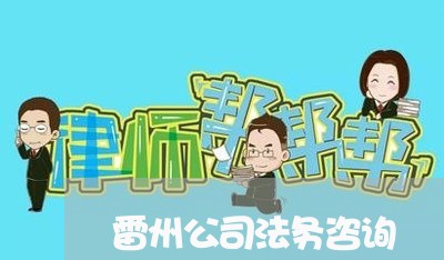 雷州公司法务咨询 雷州公司法务咨询