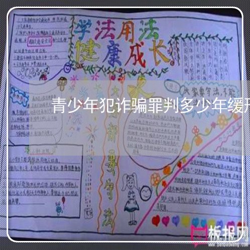 青少年犯诈骗罪判多少年缓刑/2023060493758