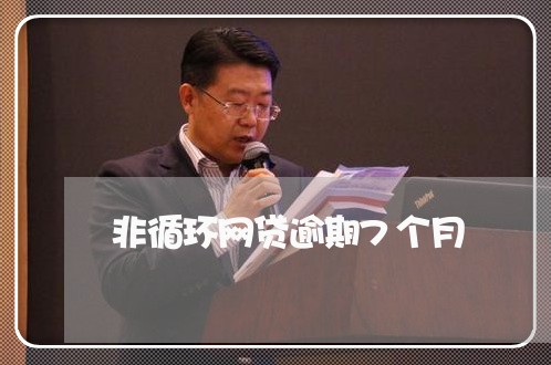 非循环网贷逾期7个月/2023120306158