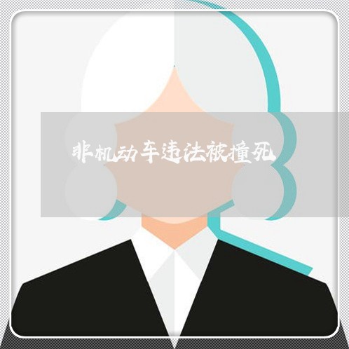 非机动车违法被撞死 非机动车违法被撞死