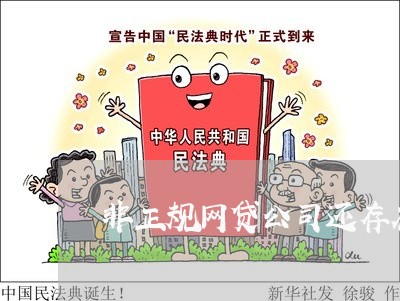 非正规网贷公司还存在吗/2023120760481