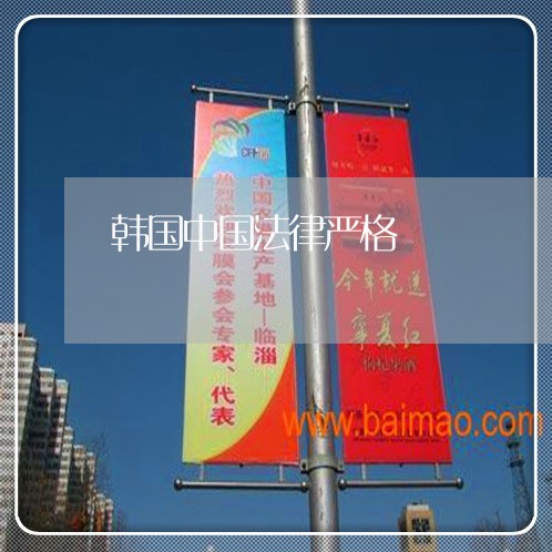 韩国中国法律严格