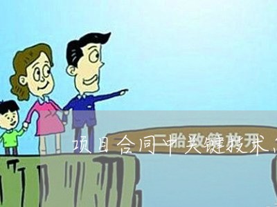 项目合同中关键技术怎么写/2023042327259