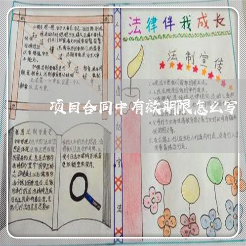 项目合同中有效期限怎么写/2023060602928 项目合同中有效期限怎么写/2023060602928